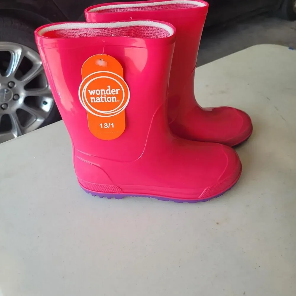 Wonder-nation Pink and Purple Boots 13/1